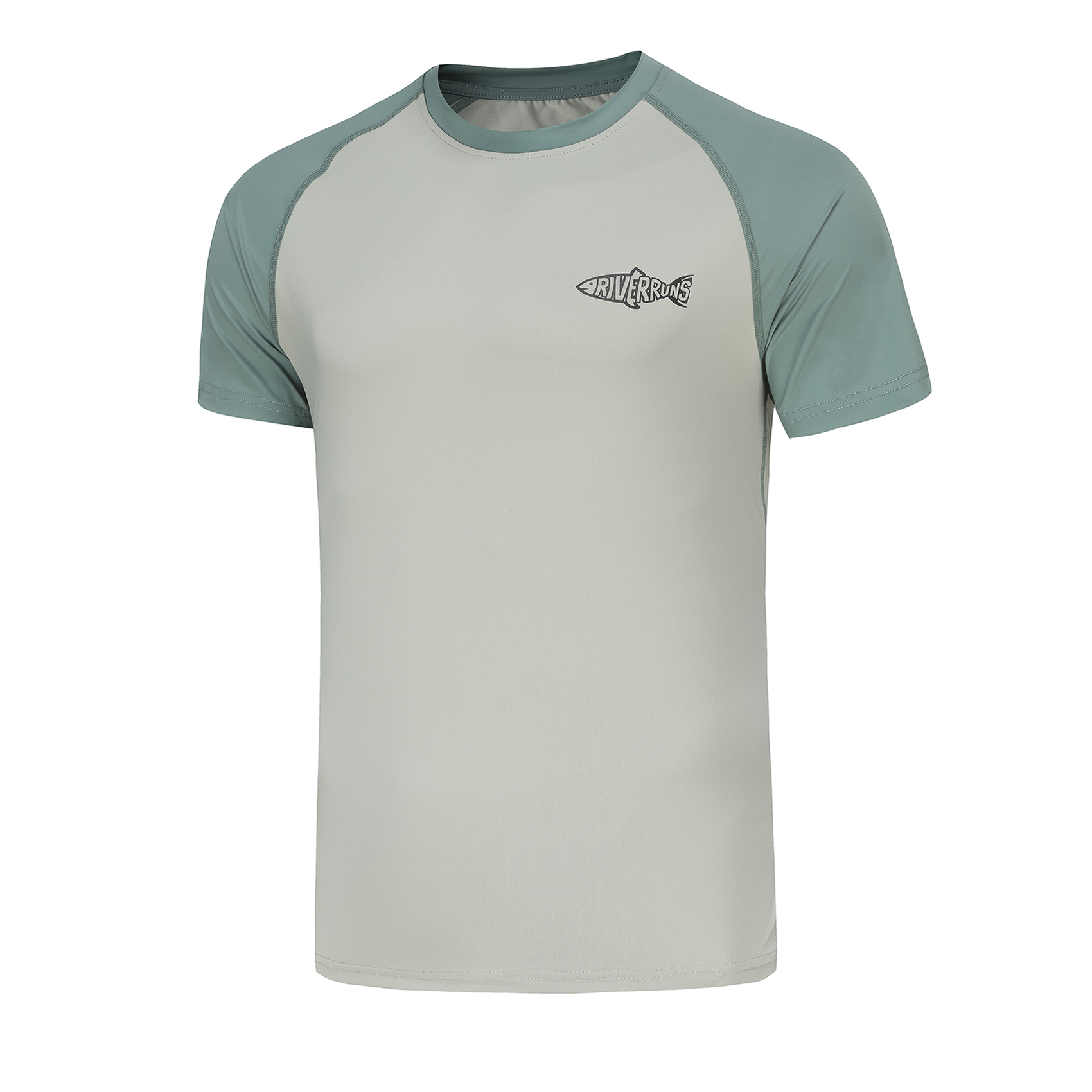 Riverruns UPF 50+ Sun Protection Rash Guard T Shirt Ice-Cool Quick Dry Swim Shirt Fishing Shirt Sports Shirt