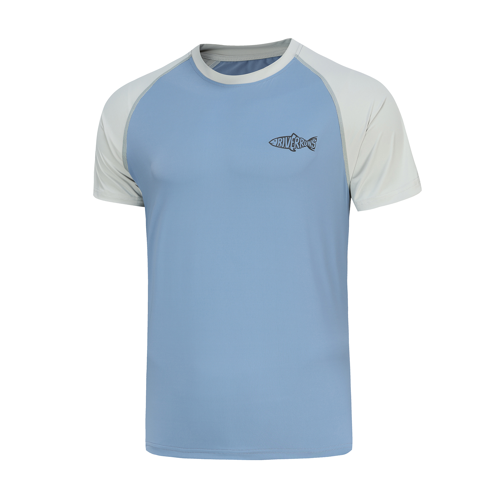 Riverruns UPF 50+ Sun Protection Rash Guard T Shirt Ice-Cool Quick Dry Swim Shirt Fishing Shirt Sports Shirt