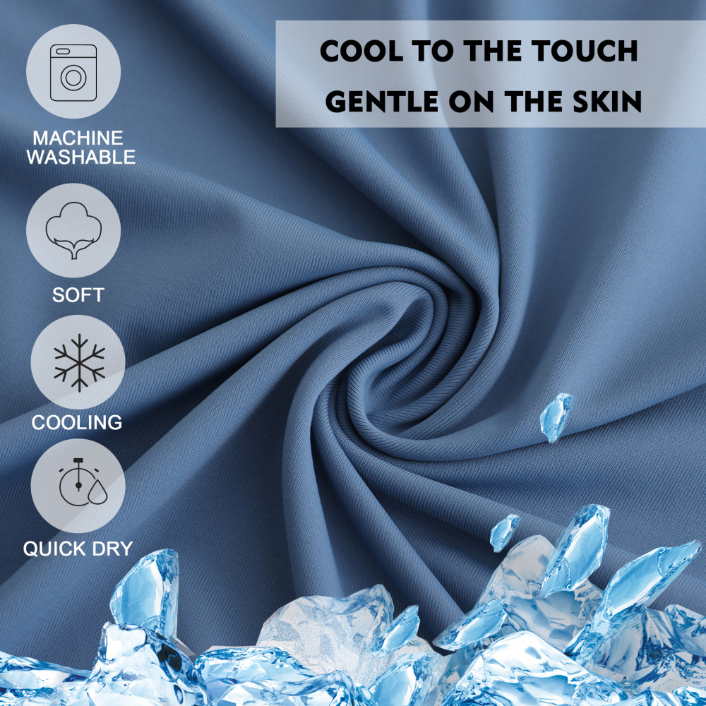 UPF 50+ Sun Protection Hoodie Shirt Rash Guard Long Sleeve Shirt Kangaroo Pocket Ice-Cool Quick Dry Shirts