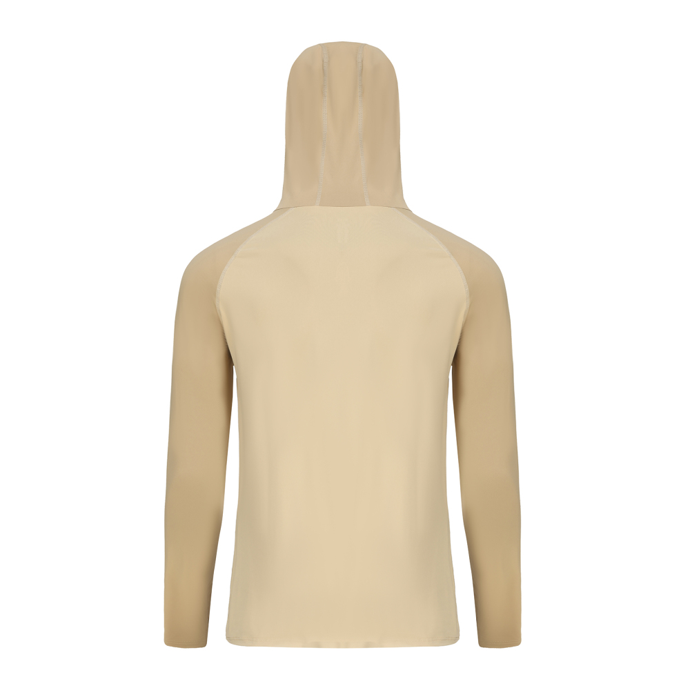 UPF 50+ Sun Protection Hoodie Shirt Rash Guard Long Sleeve Shirt Kangaroo Pocket Ice-Cool Quick Dry Shirts