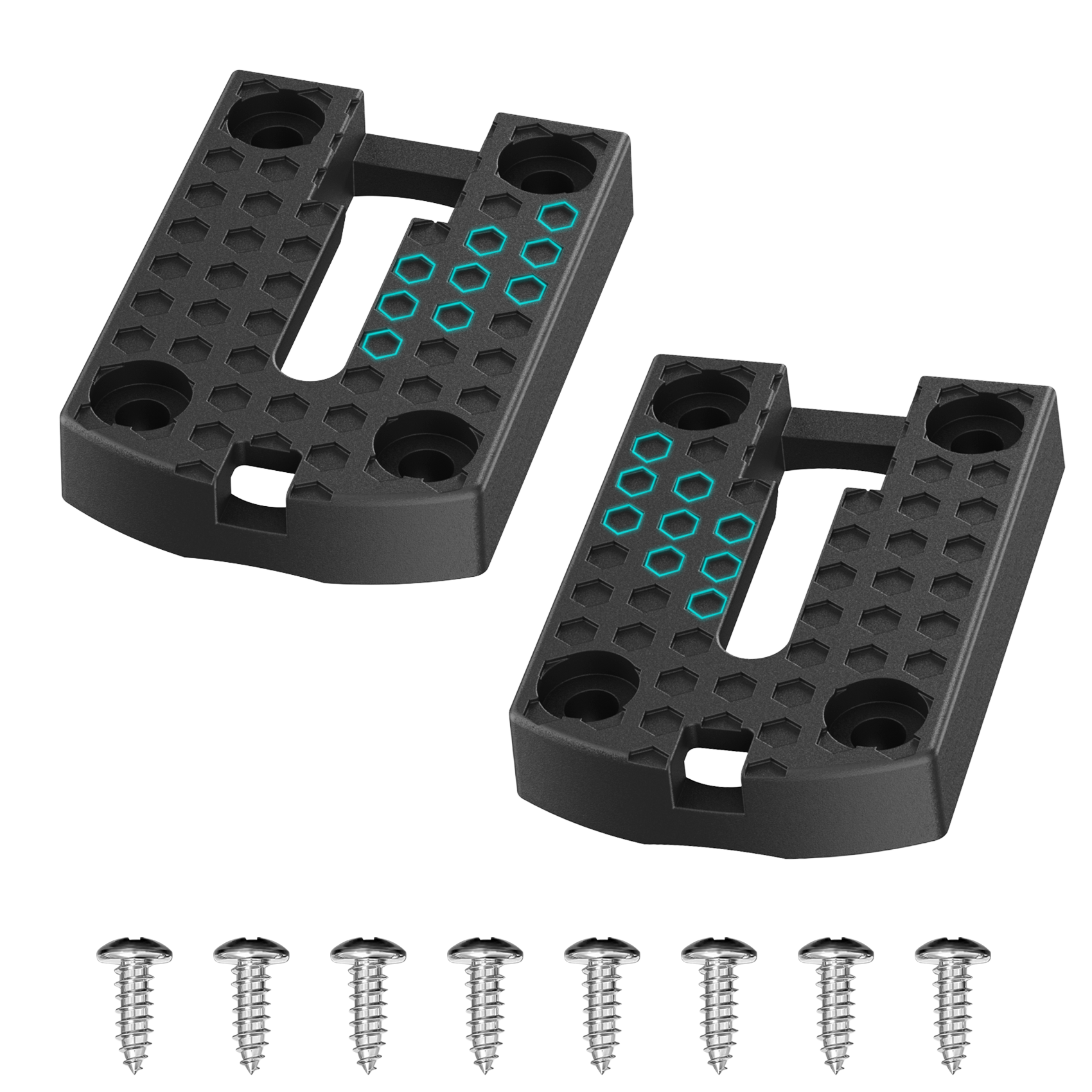 2 Pack Kayak Track Textured Grip Surface Multi-Size Kayak Low Profile Track Kayak Gear Track Mount Accessories Easy installation Kayak Rail Track for Holding Fishing Rod Cup Holder Paddle Gopro