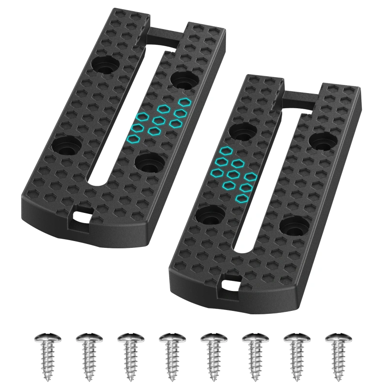 2 Pack Kayak Track Textured Grip Surface Multi-Size Kayak Low Profile Track Kayak Gear Track Mount Accessories Easy installation Kayak Rail Track for Holding Fishing Rod Cup Holder Paddle Gopro
