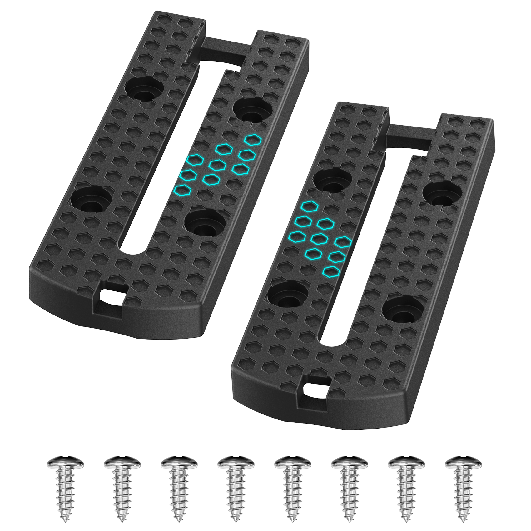 2 Pack Kayak Track Textured Grip Surface Multi-Size Kayak Low Profile Track Kayak Gear Track Mount Accessories Easy installation Kayak Rail Track for Holding Fishing Rod Cup Holder Paddle Gopro