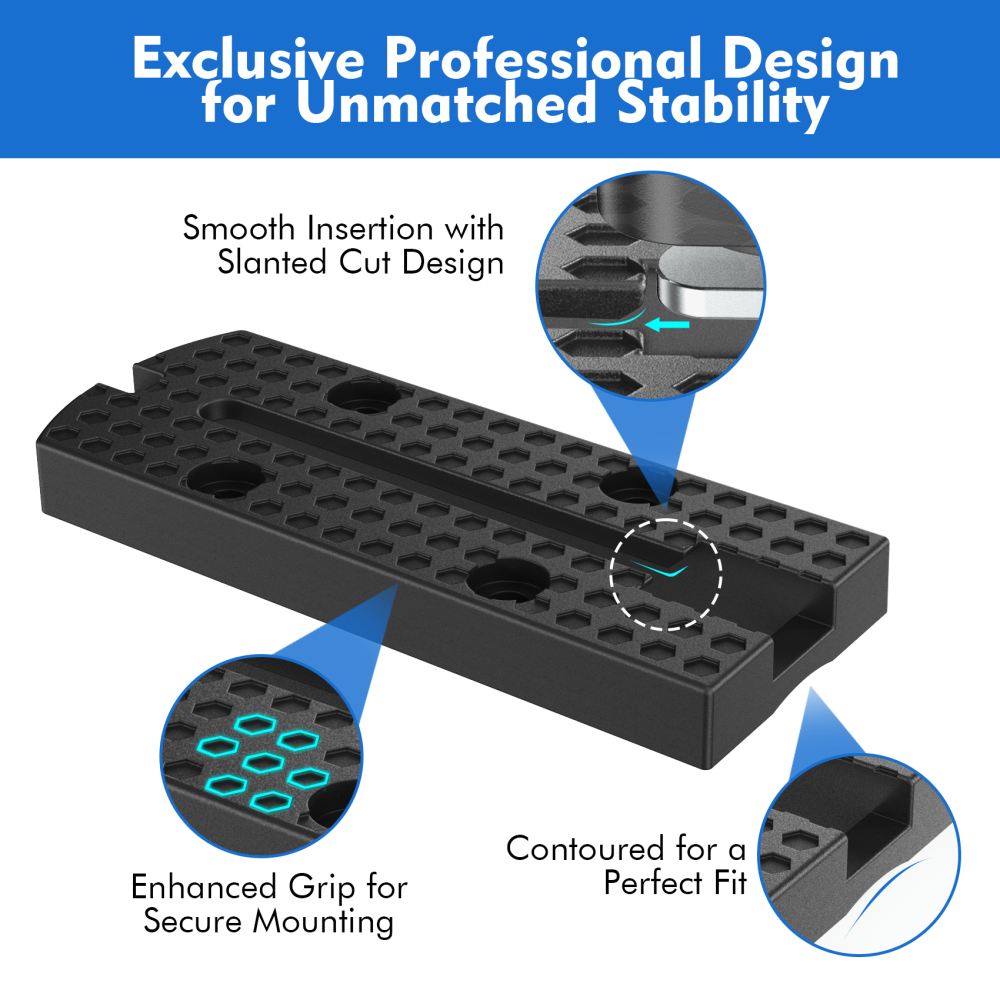 2 Pack Kayak Track Textured Grip Surface Multi-Size Kayak Low Profile Track Kayak Gear Track Mount Accessories Easy installation Kayak Rail Track for Holding Fishing Rod Cup Holder Paddle Gopro