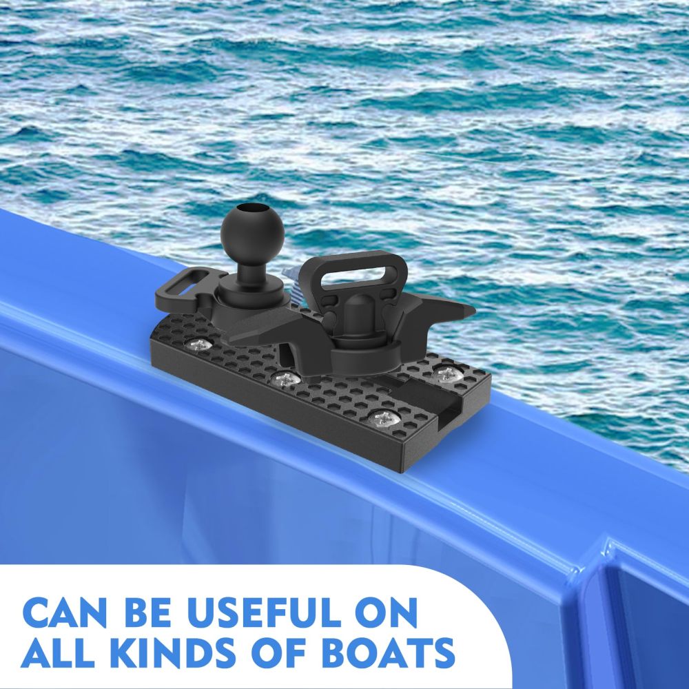 2 Pack Kayak Track Textured Grip Surface Multi-Size Kayak Low Profile Track Kayak Gear Track Mount Accessories Easy installation Kayak Rail Track for Holding Fishing Rod Cup Holder Paddle Gopro