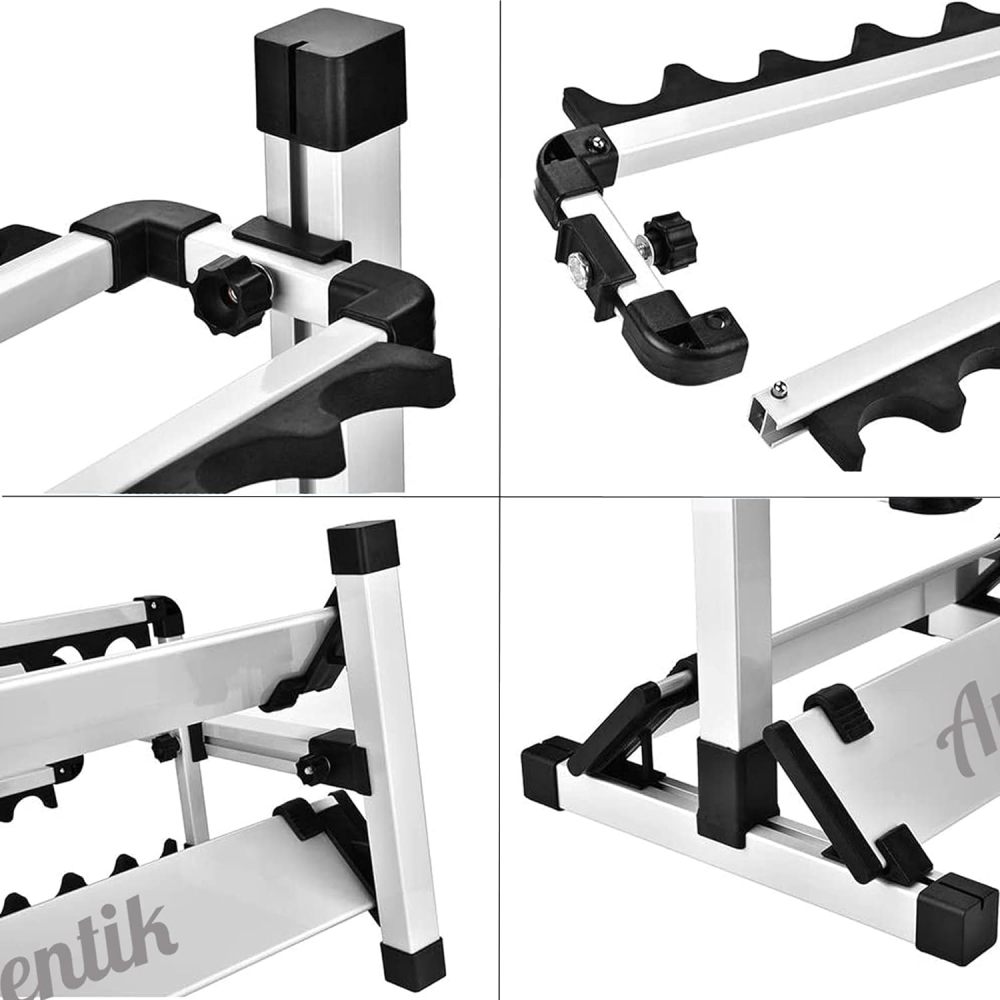 Aventik Mini Fishing Rod Holder Aluminum 12&24-Rod Fishing Rod Shelf/Rack (12 Rods Rack)