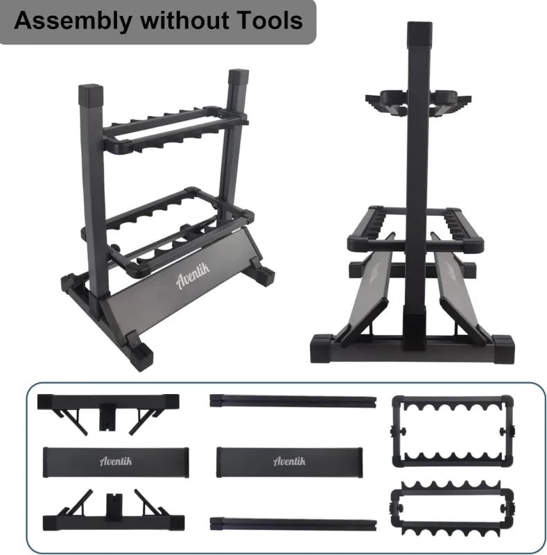 Aventik Mini Fishing Rod Holder Aluminum 12&24-Rod Fishing Rod Shelf/Rack (12 Rods Rack)