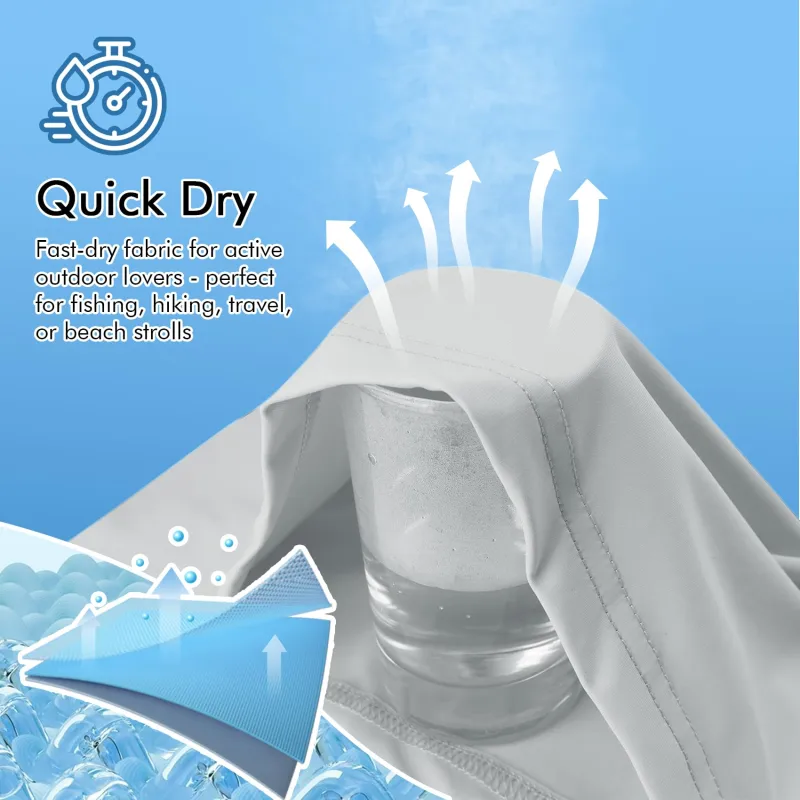 Rash Guard Swim Surf Sun Shirts for Men UPF 50+ Cooling Quick Dry Short Sleeve Fishing T-Shirt