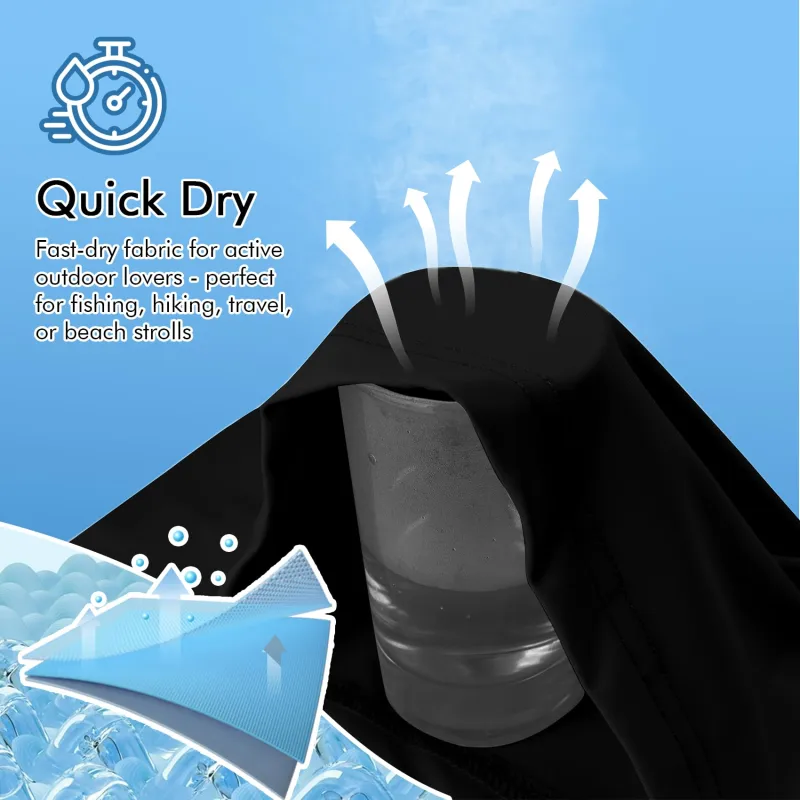 Rash Guard Swim Surf Sun Shirts for Men UPF 50+ Cooling Quick Dry Short Sleeve Fishing T-Shirt