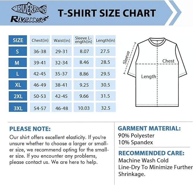Rash Guard Swim Surf Sun Shirts for Men UPF 50+ Cooling Quick Dry Short Sleeve Fishing T-Shirt