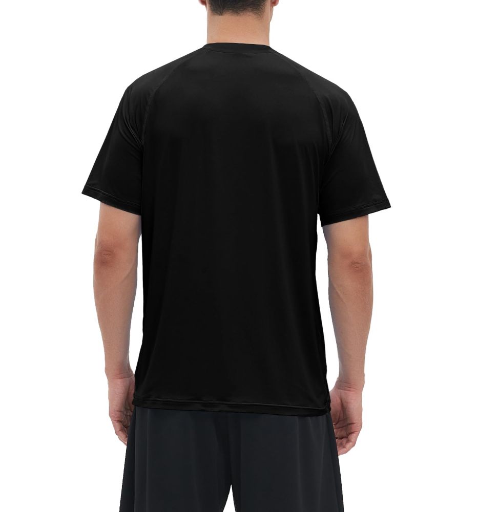 Rash Guard Swim Surf Sun Shirts for Men UPF 50+ Cooling Quick Dry Short Sleeve Fishing T-Shirt