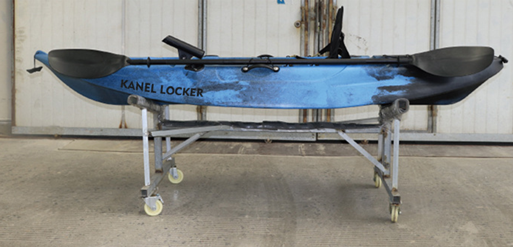 Kanel Locker Hydro Force Inflatable Kayak Set | Includes Seat, Paddle, Hand Pump, Storage Carry Bag | Great for Adults, Kids and Families