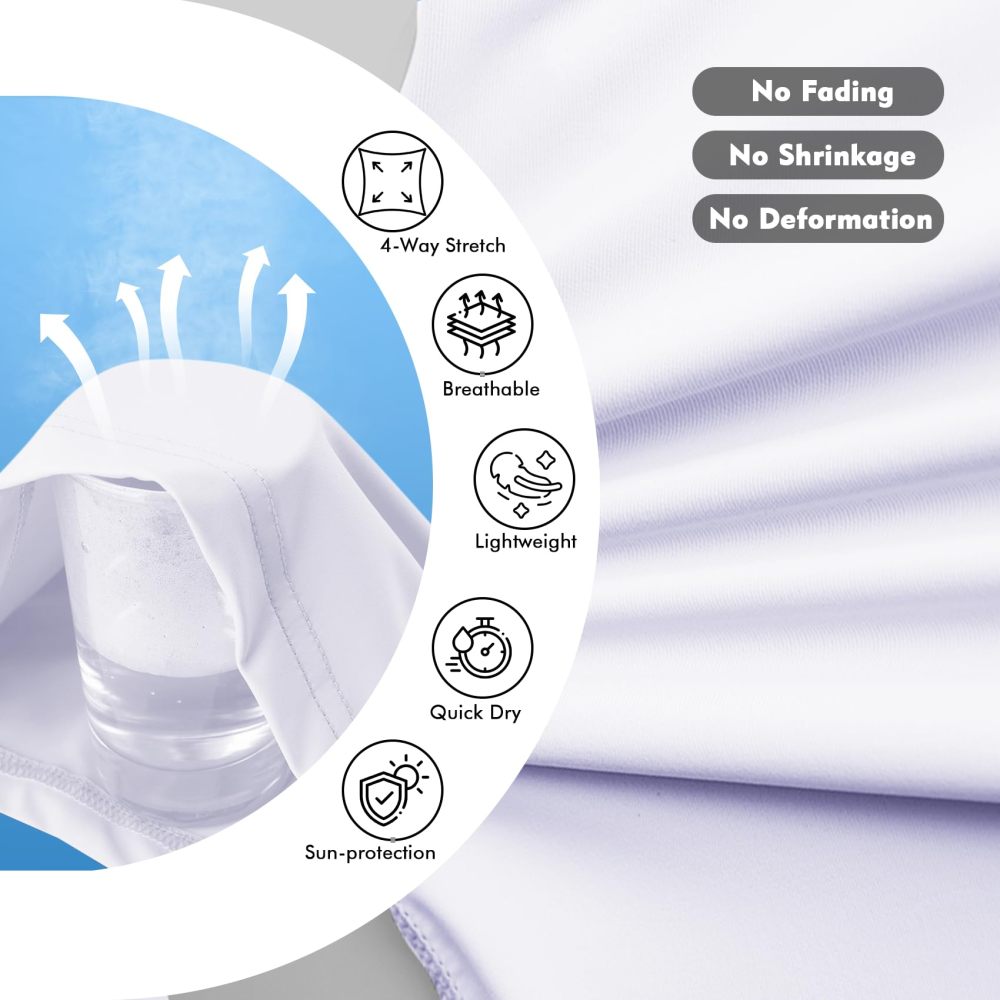 UPF 50+ Men's Sun Protection Hoodie, Cooling Quick Dry Hooded Shirt Rash Guards Long Sleeve with Zippered Pockets