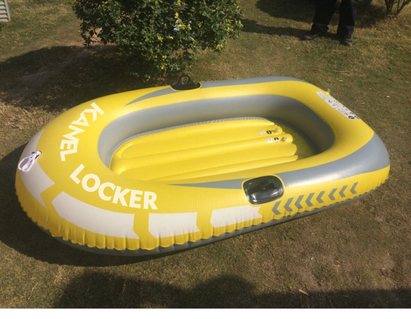 Kanel Locker Challenger 3 Inflatable Boat Set: Includes Deluxe 48in Boat Oars and High-Output Pump – Triple Air Chambers – Welded Oar Locks – 3-Person – 660lb Weight Capacity