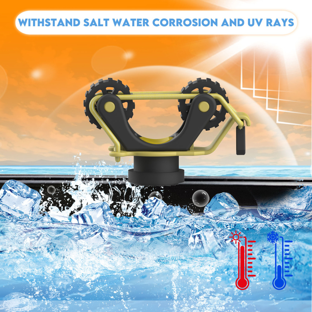 Aventik 2 PCS Kayak Paddle Holder Kayak Track Mount Accessories for Holding Standard Paddle, Kayak Oar Holder Kayak Rail Accessories for Fishing Kayak