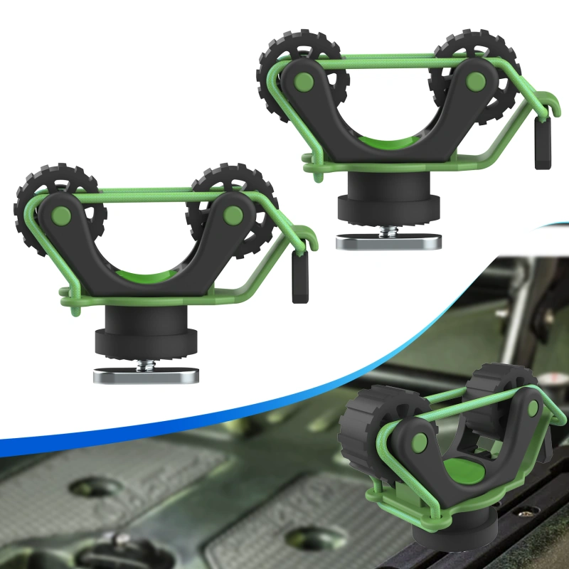Aventik 2 PCS Kayak Paddle Holder Kayak Track Mount Accessories for Holding Standard Paddle, Kayak Oar Holder Kayak Rail Accessories for Fishing Kayak