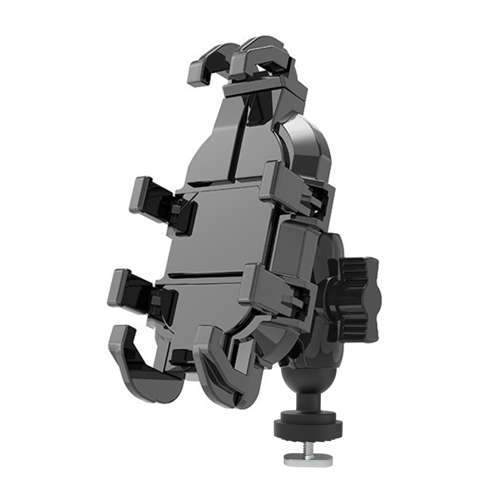 Kayak Phone Holder Mount with 8-Claw Anti-Slip Fixing, 360° Adjustable Kayak Phone Holder Compatible with 4.7-7 Inch Phones Kayak Rail