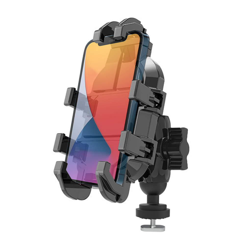 Kayak Phone Holder Mount with 8-Claw Anti-Slip Fixing, 360° Adjustable Kayak Phone Holder Compatible with 4.7-7 Inch Phones Kayak Rail