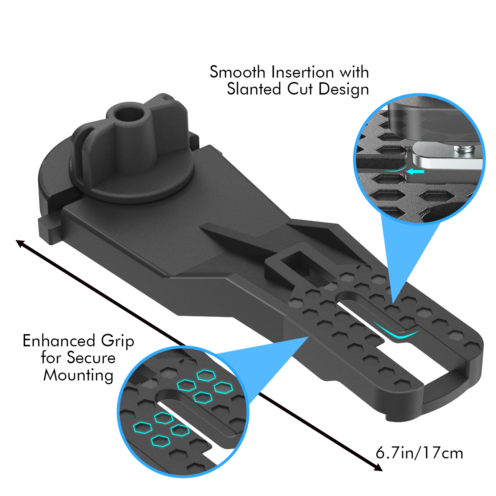 2 Pack Lightweight Extend Side Kayak Track Mount Textured Grip Surface Kayak Track Easy Installation Durable kayak track Mount accessories for Holding Fishing Rod Cup Holder Paddle