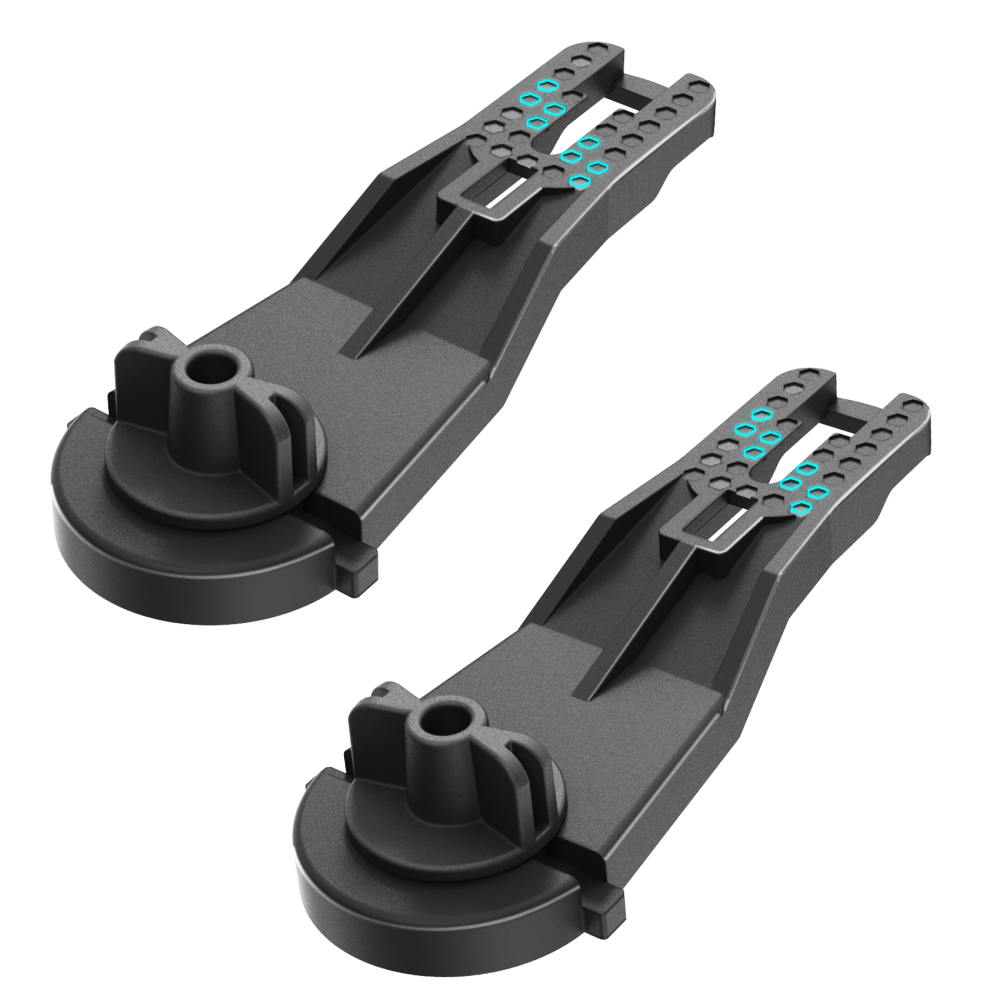 2 Pack Lightweight Extend Side Kayak Track Mount Textured Grip Surface Kayak Track Easy Installation Durable kayak track Mount accessories for Holding Fishing Rod Cup Holder Paddle