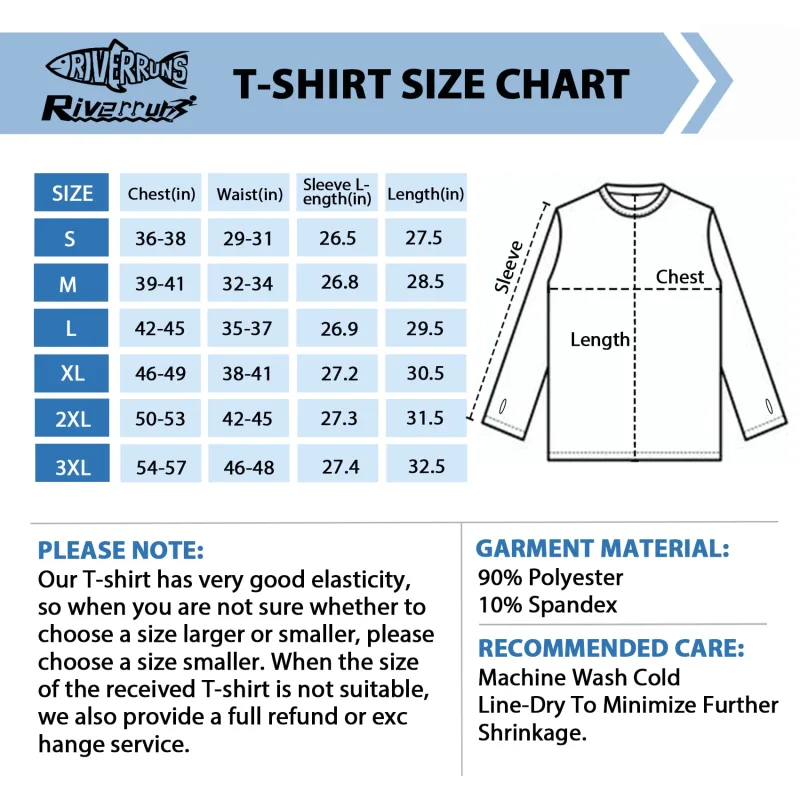 Sun Protection Long Sleeve Shirts Rash Guard Shirts Ice-Cool Quick Dry Swim Shirt Fishing Sports Shirt
