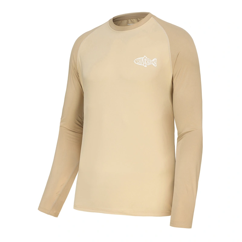 Sun Protection Long Sleeve Shirts Rash Guard Shirts Ice-Cool Quick Dry Swim Shirt Fishing Sports Shirt