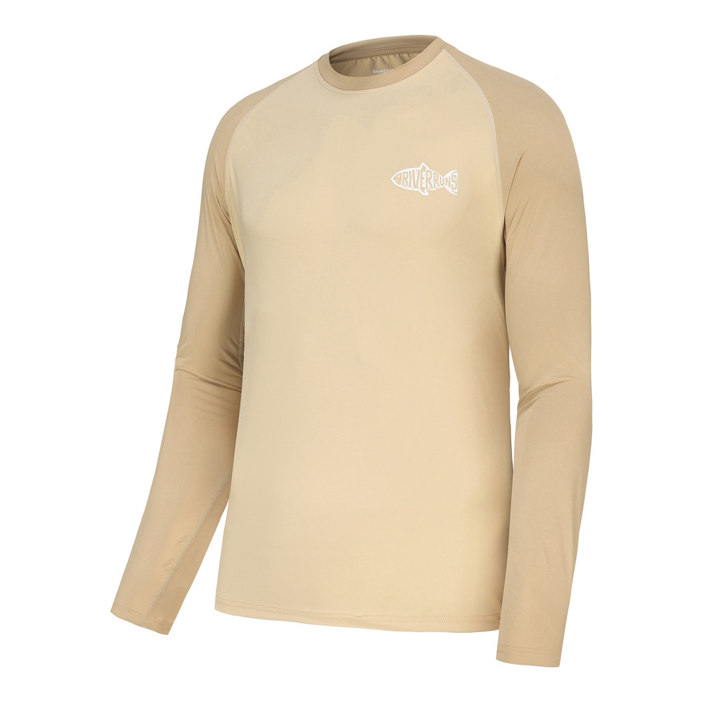 Sun Protection Long Sleeve Shirts Rash Guard Shirts Ice-Cool Quick Dry Swim Shirt Fishing Sports Shirt