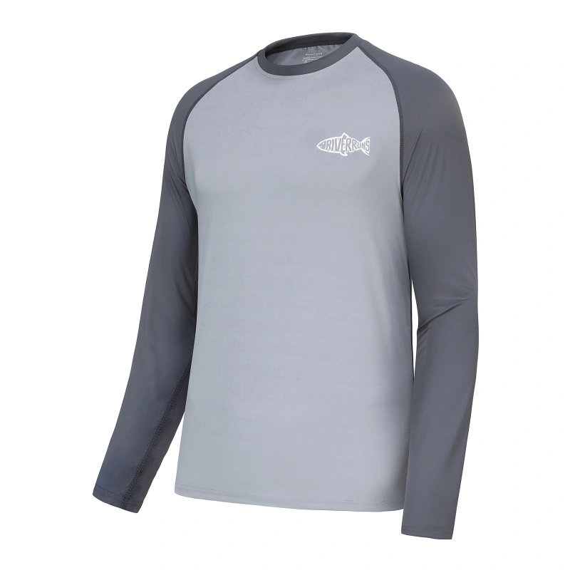Sun Protection Long Sleeve Shirts Rash Guard Shirts Ice-Cool Quick Dry Swim Shirt Fishing Sports Shirt