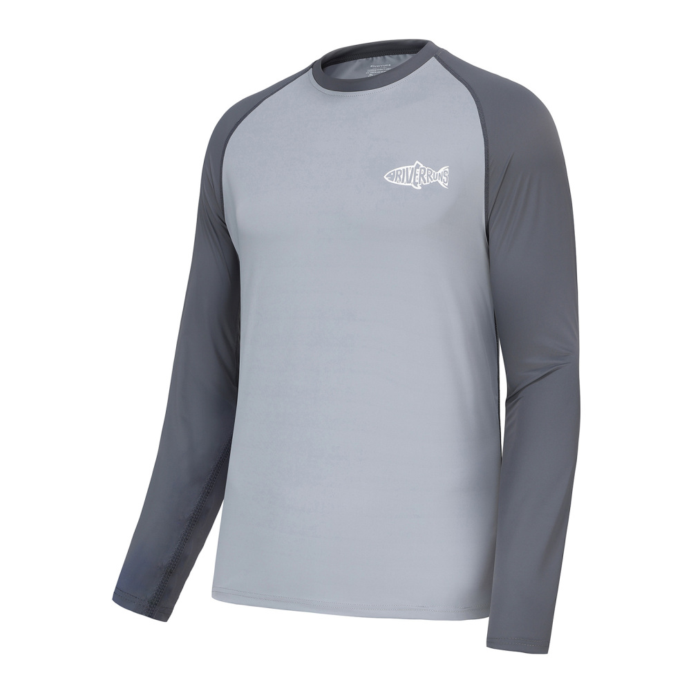 Sun Protection Long Sleeve Shirts Rash Guard Shirts Ice-Cool Quick Dry Swim Shirt Fishing Sports Shirt