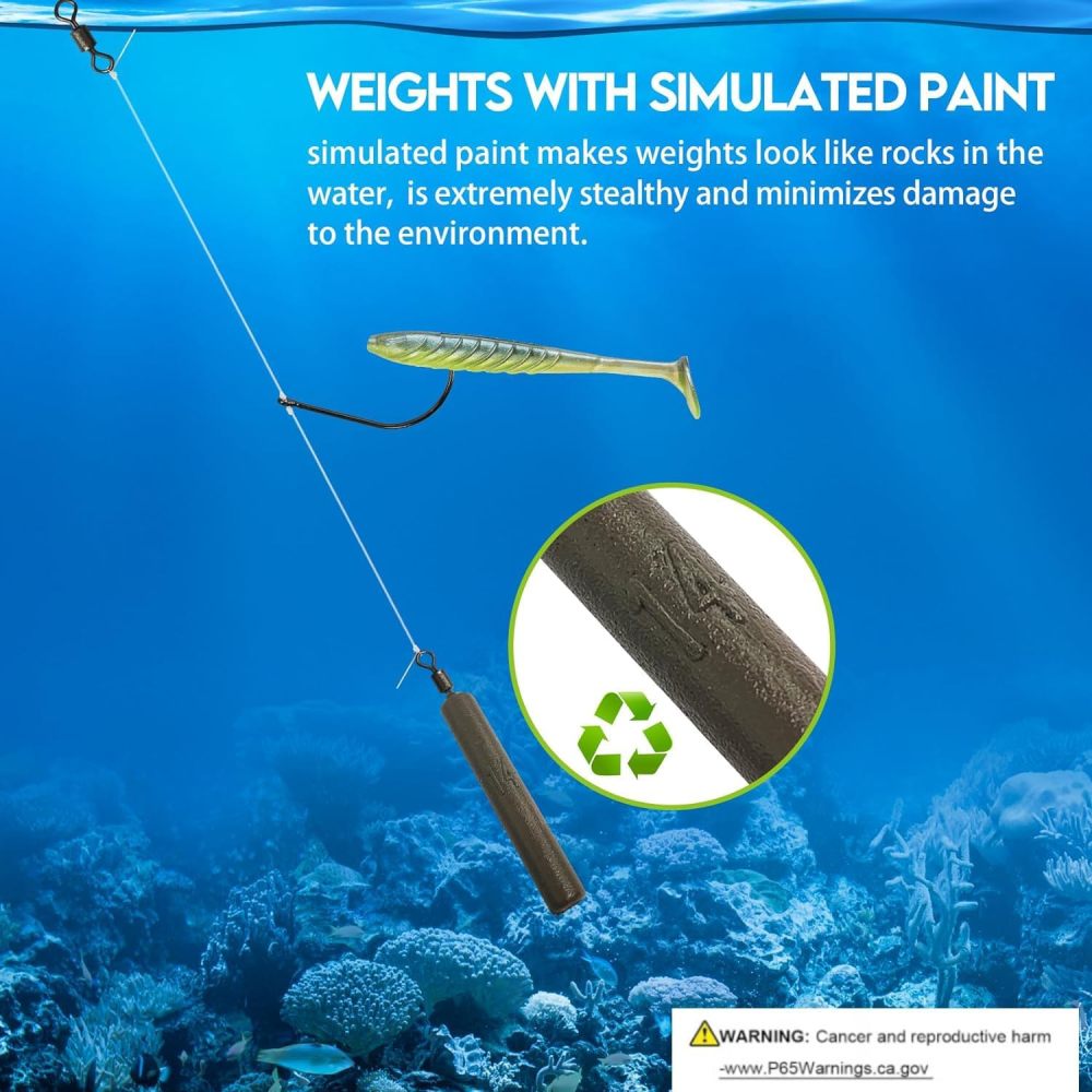 Drop Shot Rigs for Bass Fishing, Ready Rig Kit with Barrel Swivel Drop Shot Weights Leader Line and Hook, Multiple Specifications Available