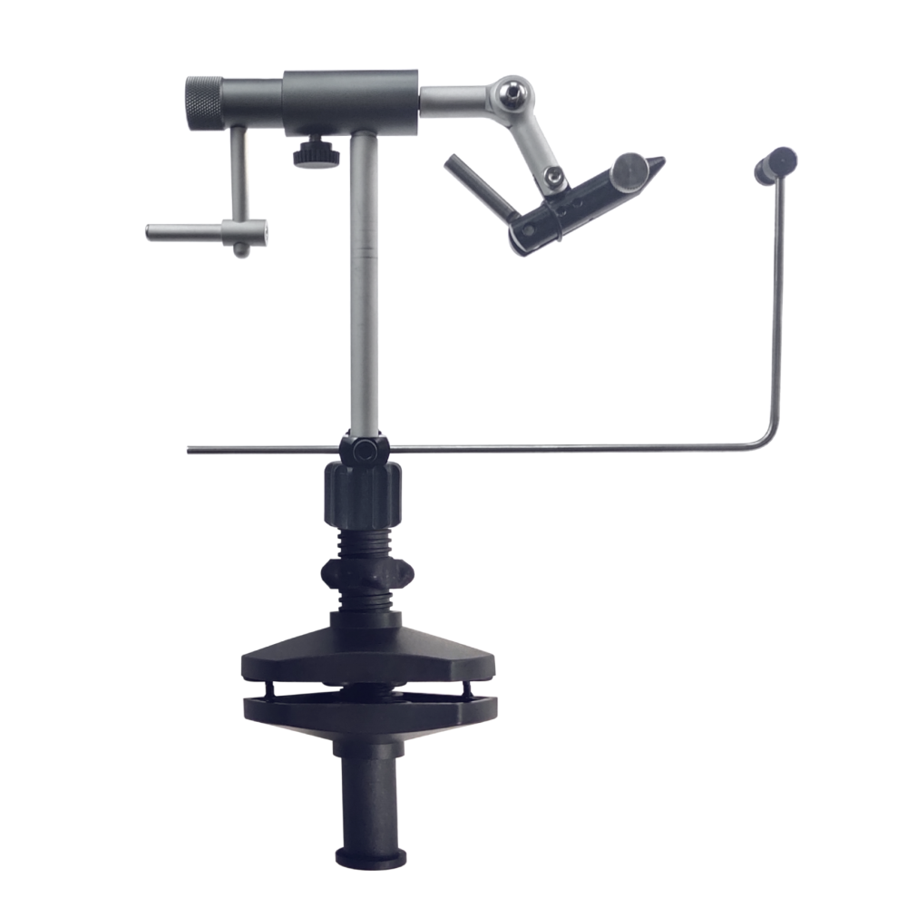 Riverruns Colorado Full Rotary Fly Tying Vise Rotation Resistance Adjustment Hook Sizes 26 to 4/0 (Fly Tying Vise C-Clamp)