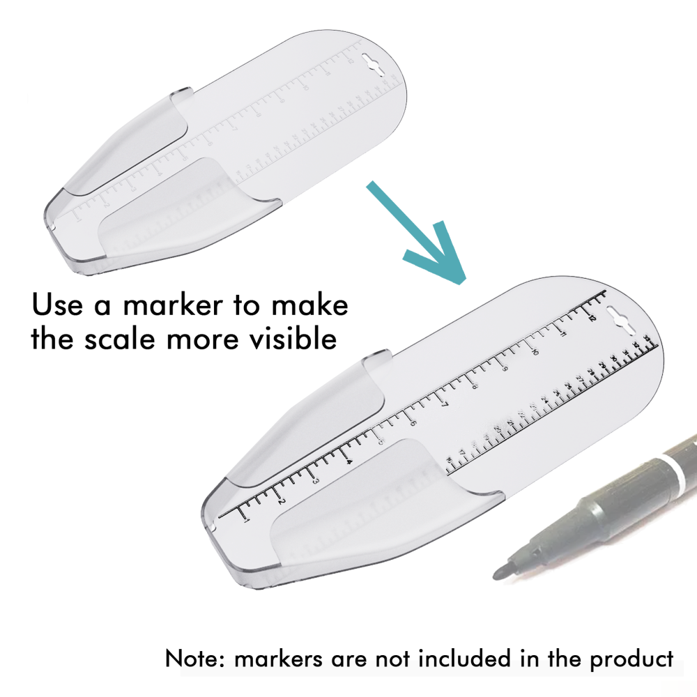Crappie Measuring Device, Measures up to 12 Inch Fast Check without Unhooking Durable Construction, Easy to Clean Patent Pending