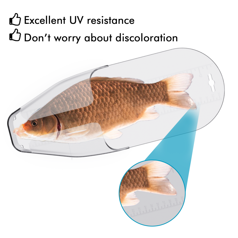 Crappie Measuring Device, Measures up to 12 Inch Fast Check without Unhooking Durable Construction, Easy to Clean Patent Pending