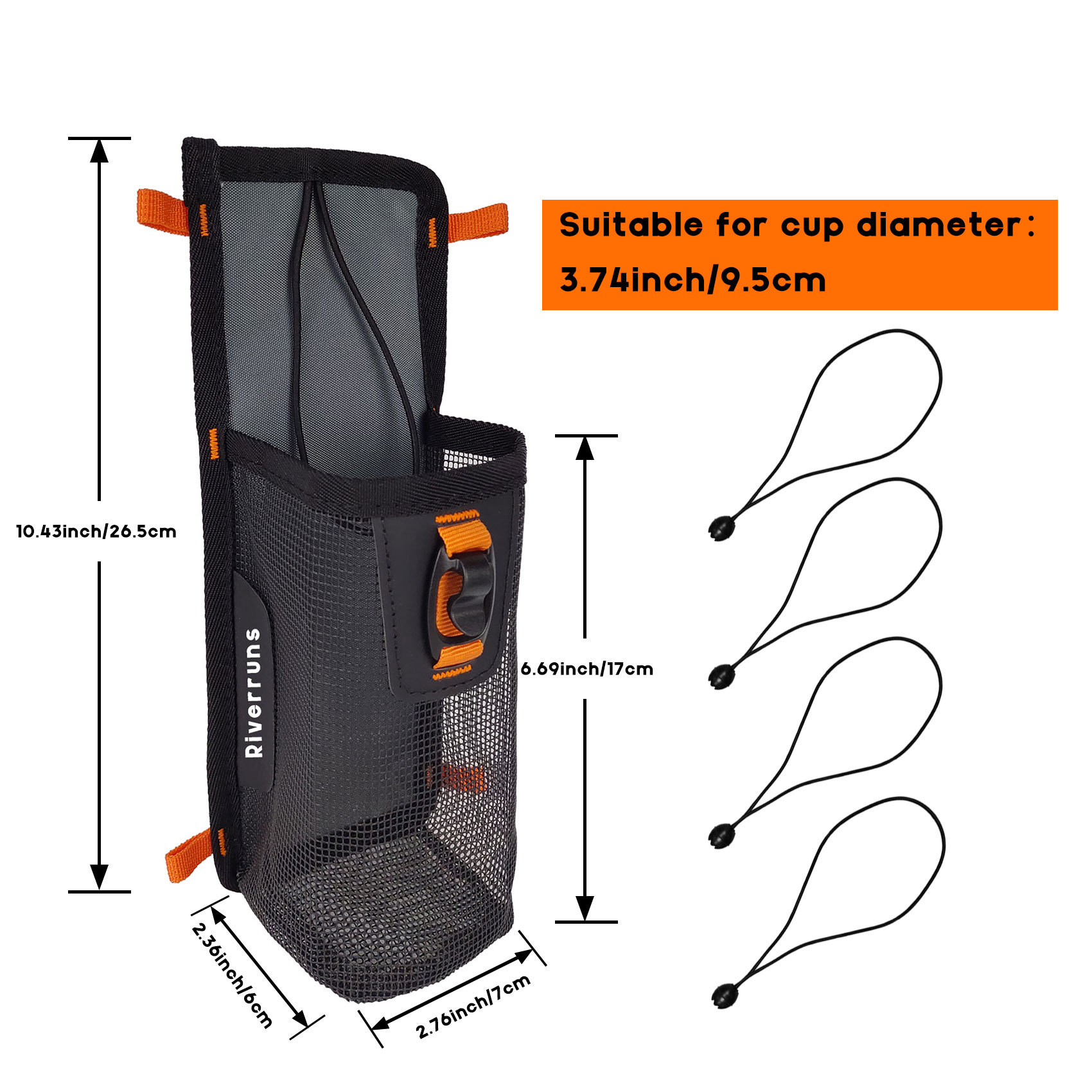 Mesh Storage Kayak Storage Comparments Attaches to Kayak Seat or T-track
