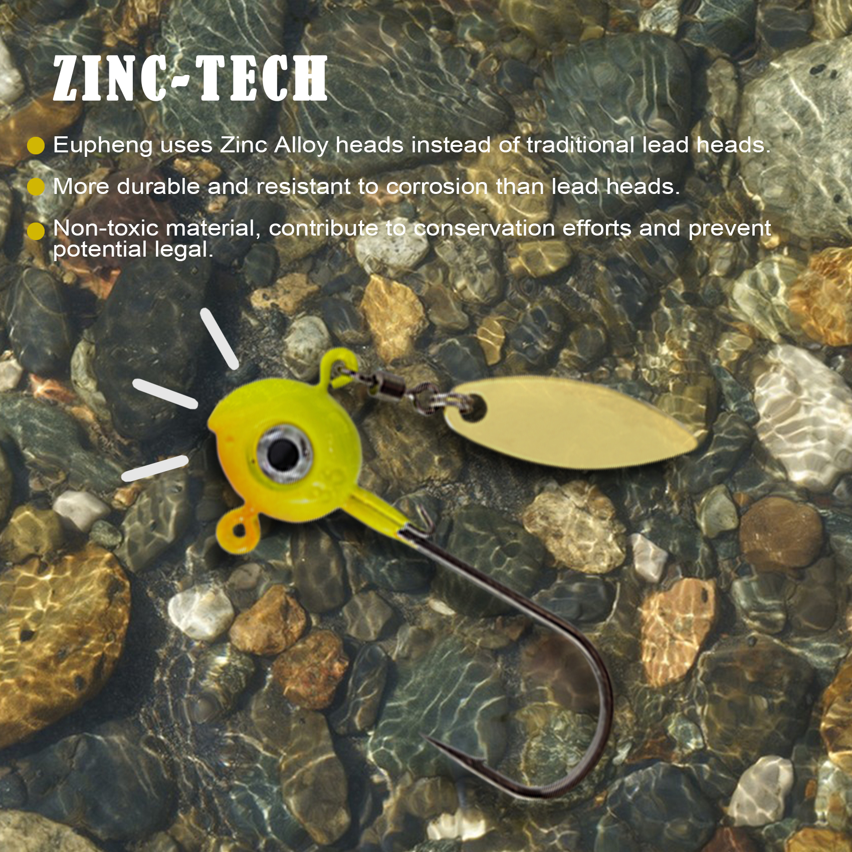 ZINC-TECH Crappie Jigs, Glow in Dark 3D Big Eyes Fishing Jig Head 1/8oz 1/16oz 1/32oz for Crappie Panfish Trout Perch Walleye