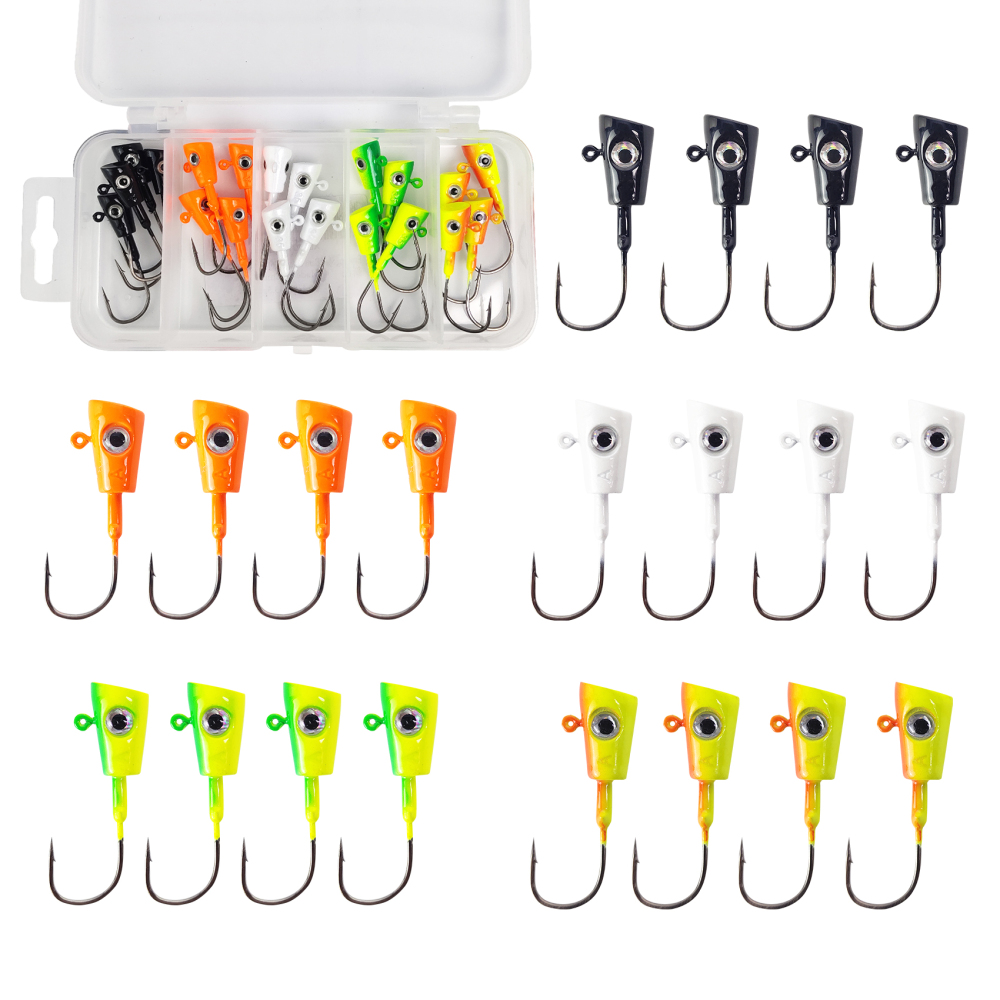 Shad Darts Crappie Jigs, ZINC-TECH Shad shape Underspin Jig Heads 1/32oz 1/16oz 1/8oz 1/4oz for Crappie Bass Panfish Trout Perch Walleye