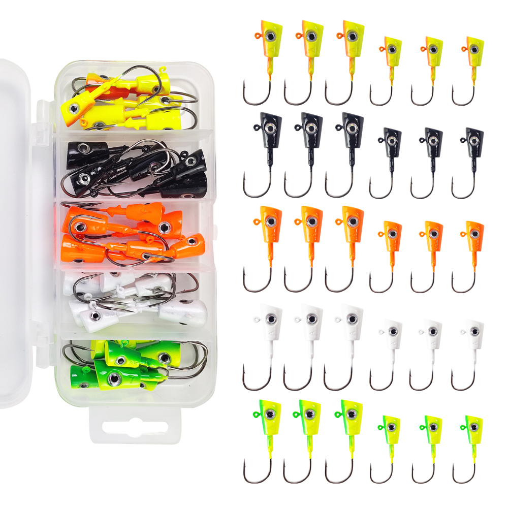 Shad Darts Crappie Jigs, ZINC-TECH Shad shape Underspin Jig Heads 1/32oz 1/16oz 1/8oz 1/4oz for Crappie Bass Panfish Trout Perch Walleye