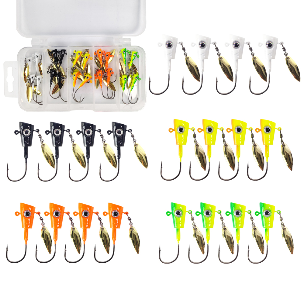 Shad Darts Crappie Jigs, ZINC-TECH Shad shape Underspin Jig Heads 1/32oz 1/16oz 1/8oz 1/4oz for Crappie Bass Panfish Trout Perch Walleye