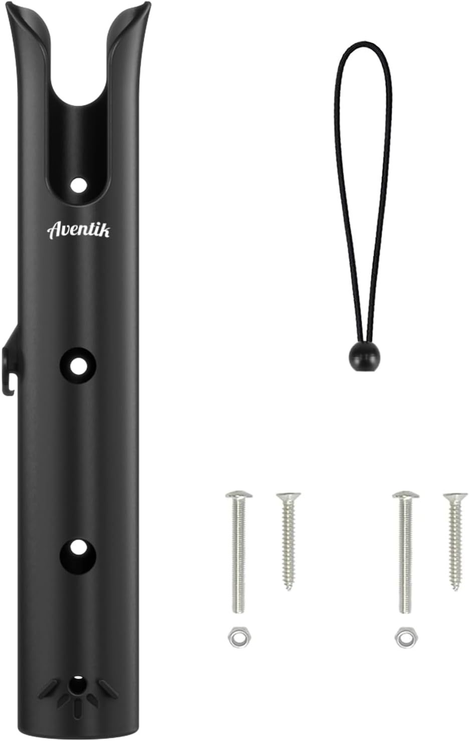 Aventik Fishing Rod Holder, Bracket Wall Mounted Boat Side Mount Tool Holder, Tube Links with Screws, 1/2/3/4/6 Pole Tube Fishing Rod Holders