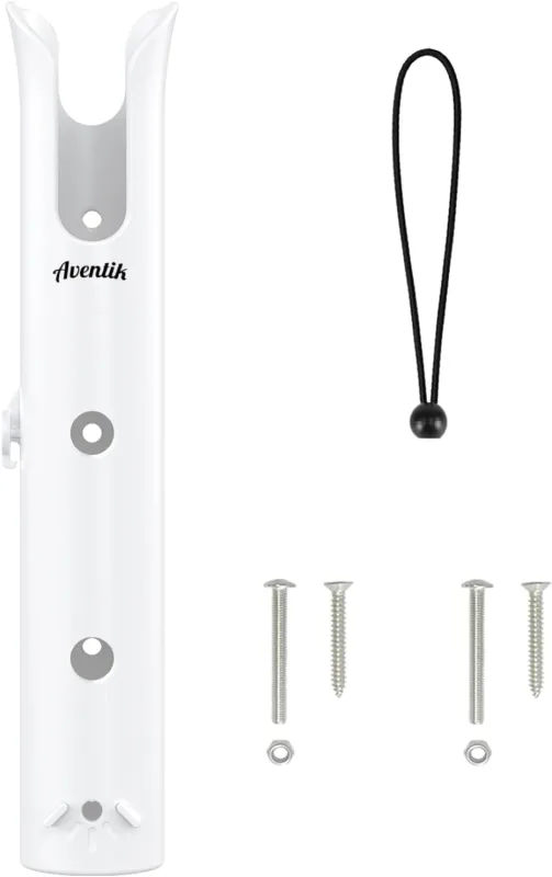 Aventik Fishing Rod Holder, Bracket Wall Mounted Boat Side Mount Tool Holder, Tube Links with Screws, 1/2/3/4/6 Pole Tube Fishing Rod Holders