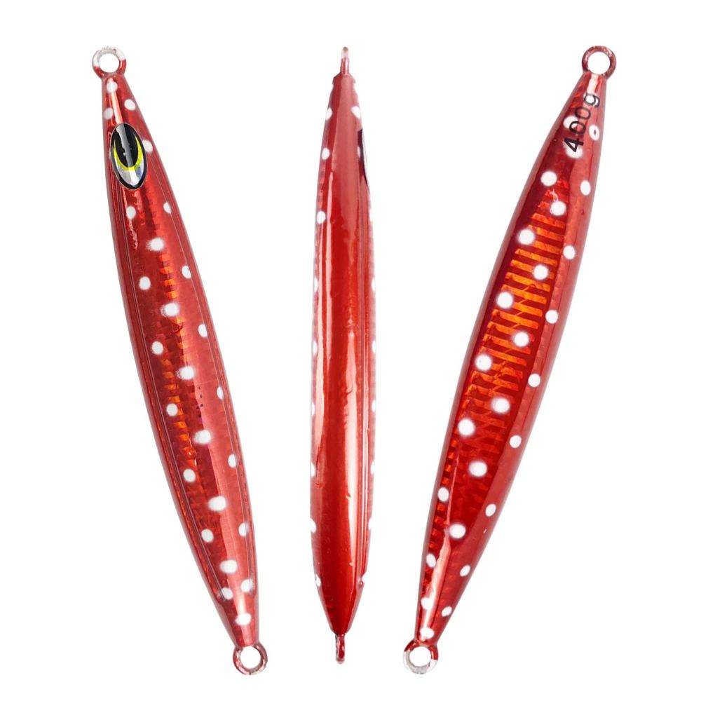 Heavy Duty Fishing Jigs Saltwater 200g/300g/400g/500g, Glow in Dark Roller Slow Fall Lead Jig Deep Sea Fishing Jigging Lures for Tuna, Salmon, Sailfish, Grouper Snapper