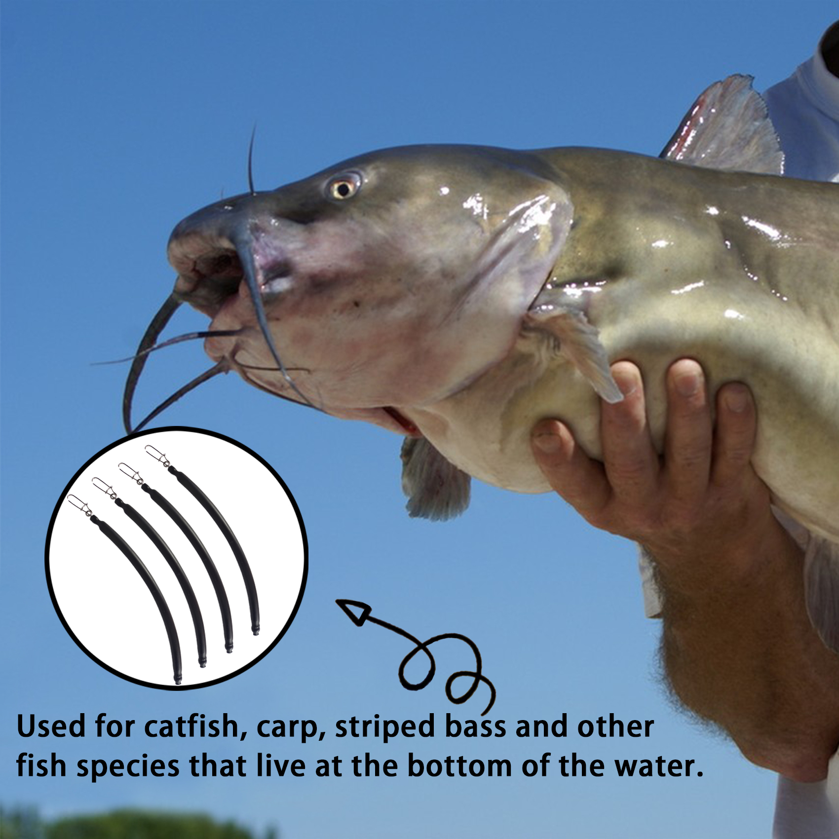 Catfish Trolling Weight, SNAG-FREE Catfish Dragging Sinkers for Trolling, Dragging, Bottom Search, Available in 1oz 2oz and 3oz