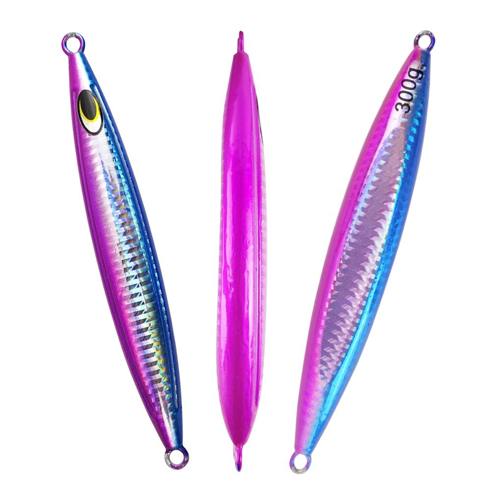 Heavy Duty Fishing Jigs Saltwater 200g/300g/400g/500g, Glow in Dark Roller Slow Fall Lead Jig Deep Sea Fishing Jigging Lures for Tuna, Salmon, Sailfish, Grouper Snapper