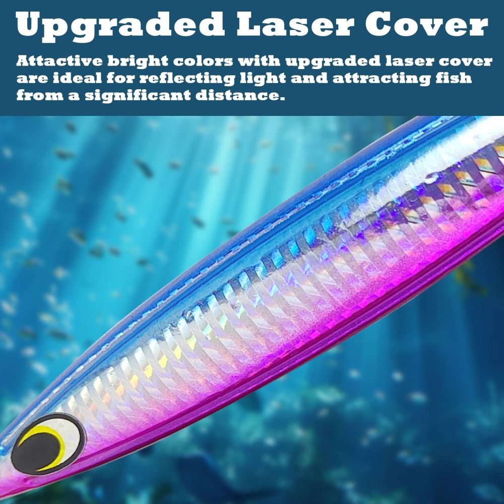 Heavy Duty Fishing Jigs Saltwater 200g/300g/400g/500g, Glow in Dark Roller Slow Fall Lead Jig Deep Sea Fishing Jigging Lures for Tuna, Salmon, Sailfish, Grouper Snapper