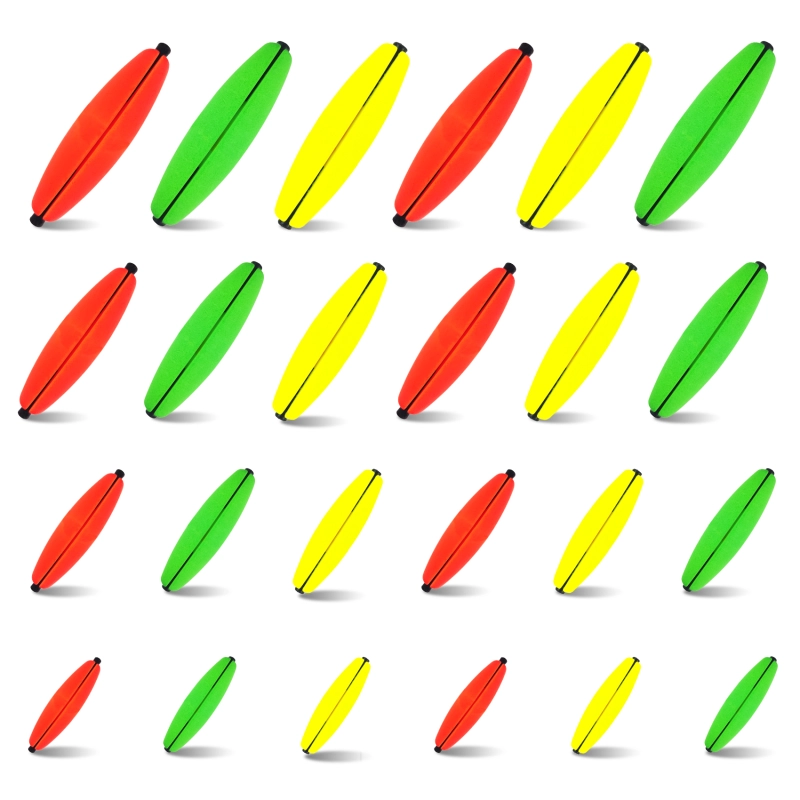 Peg Floats Slotted, Catfish Fishing Floats Slip Bobbers Cigar Foam Bobbers with Pipe Plug for Santee Rig Catfish Rig Fish Finder Rig
