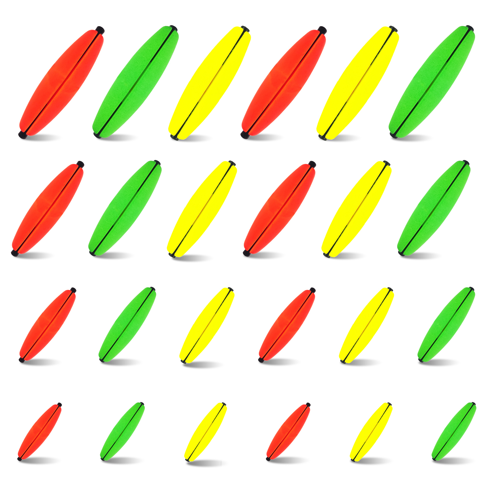 Peg Floats Slotted, Catfish Fishing Floats Slip Bobbers Cigar Foam Bobbers with Pipe Plug for Santee Rig Catfish Rig Fish Finder Rig