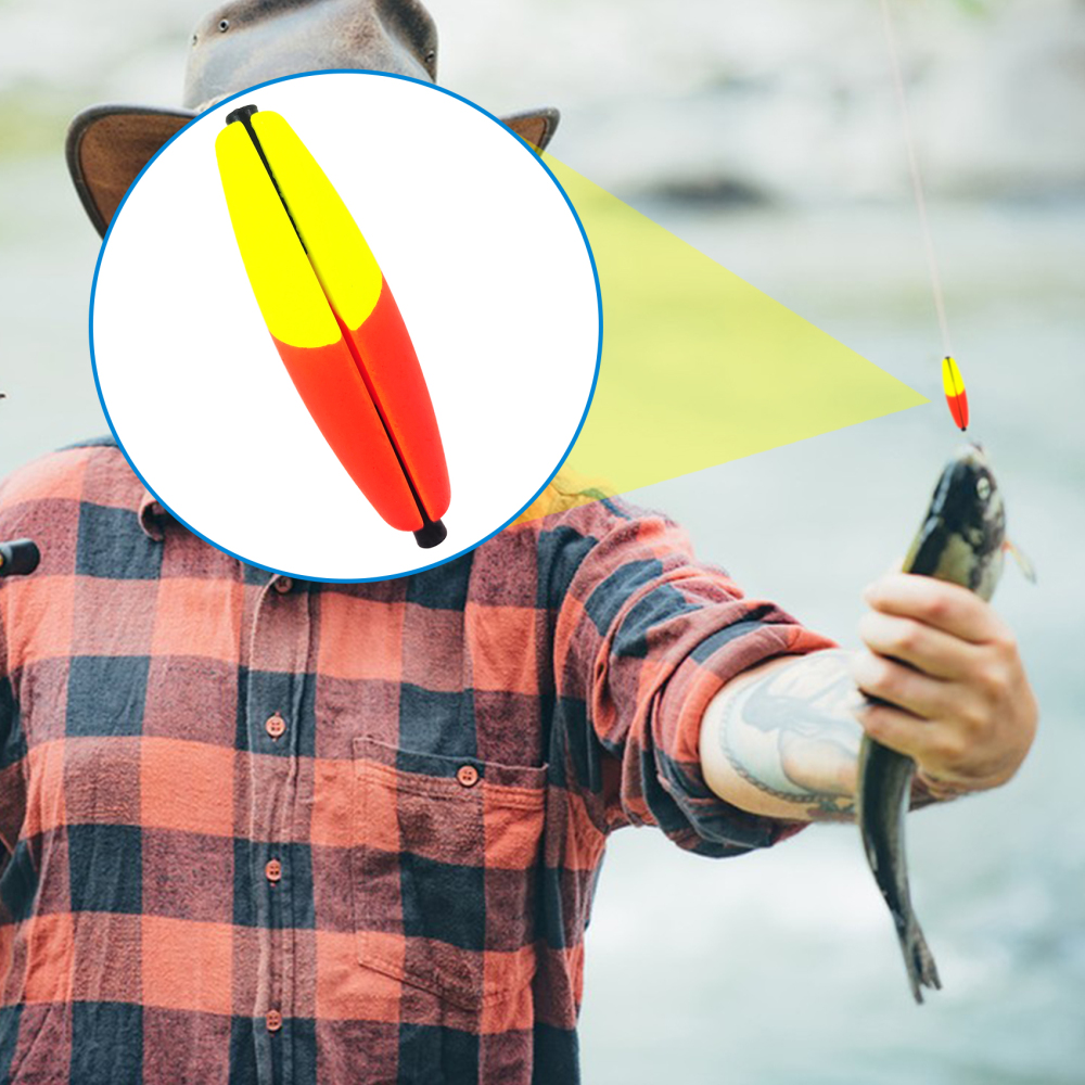 Peg Floats Slotted, Catfish Fishing Floats Slip Bobbers Cigar Foam Bobbers with Pipe Plug for Santee Rig Catfish Rig Fish Finder Rig