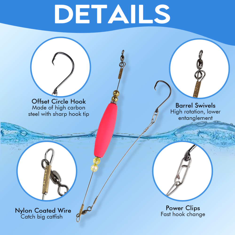 Popping Corks Floats, Fishing Bobbers Floats Popping Corks Rattle Rig for Saltwater Freshwater 2PCS/4PCS