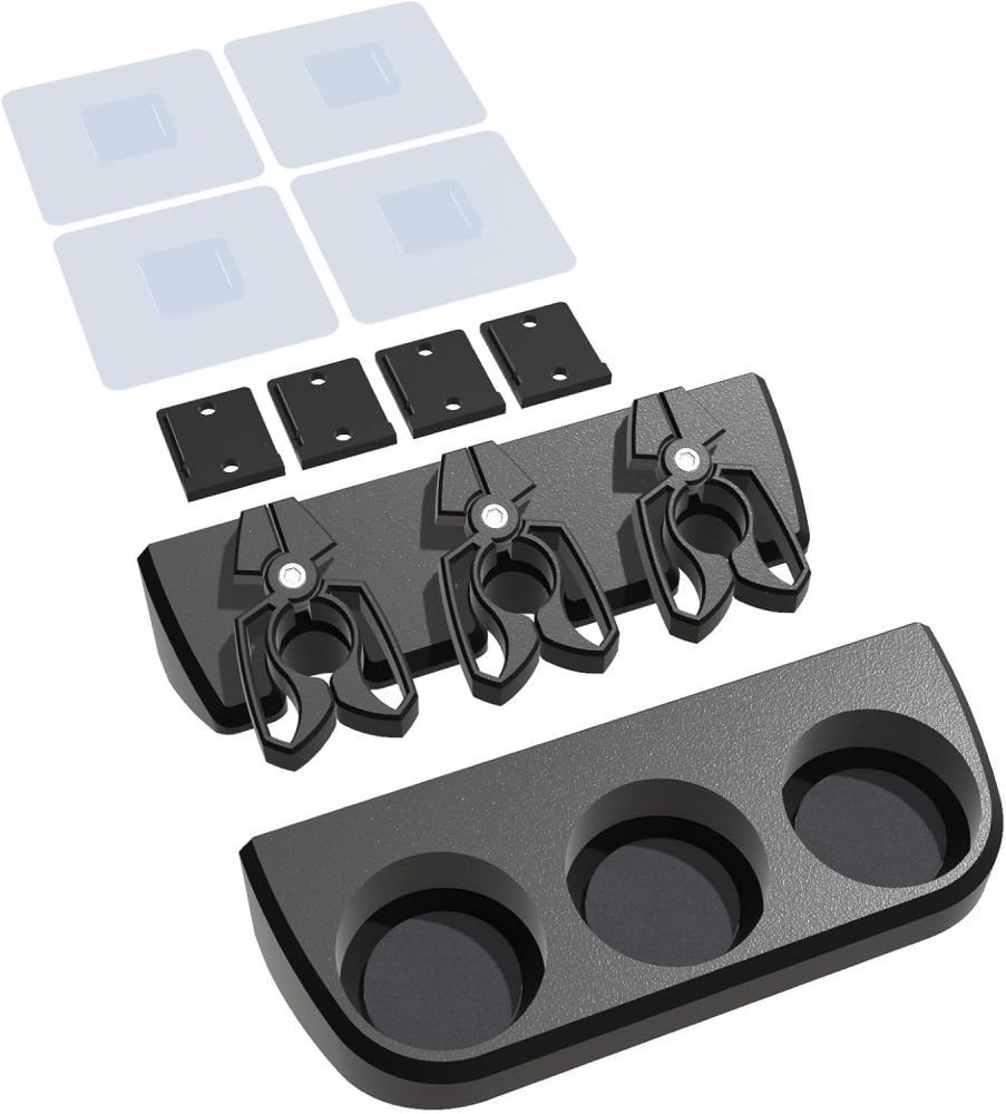 Magnetic Fishing Rod Holder | Multi-Functional Rod Rack for Garage and Wall | Cyberpunk Style | Quick-Release Design