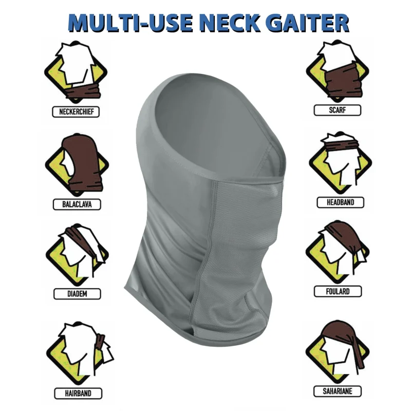 Riverruns Super Breathable Neck Gaiter,Multi-use Headscarf for Fishing Hunting Kayaking Hiking Cycling